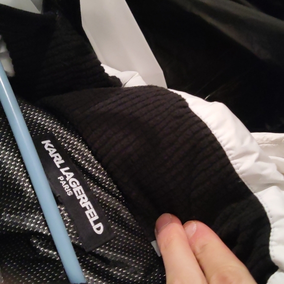 NWOT Karl Lagerfeld Men's Long Puffer Coat Jacket - Picture 6 of 6